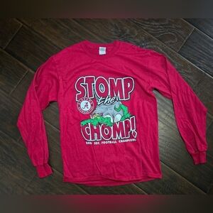 Vintage Alabama 2009 Champions Red Long Sleeve Shirt Medium